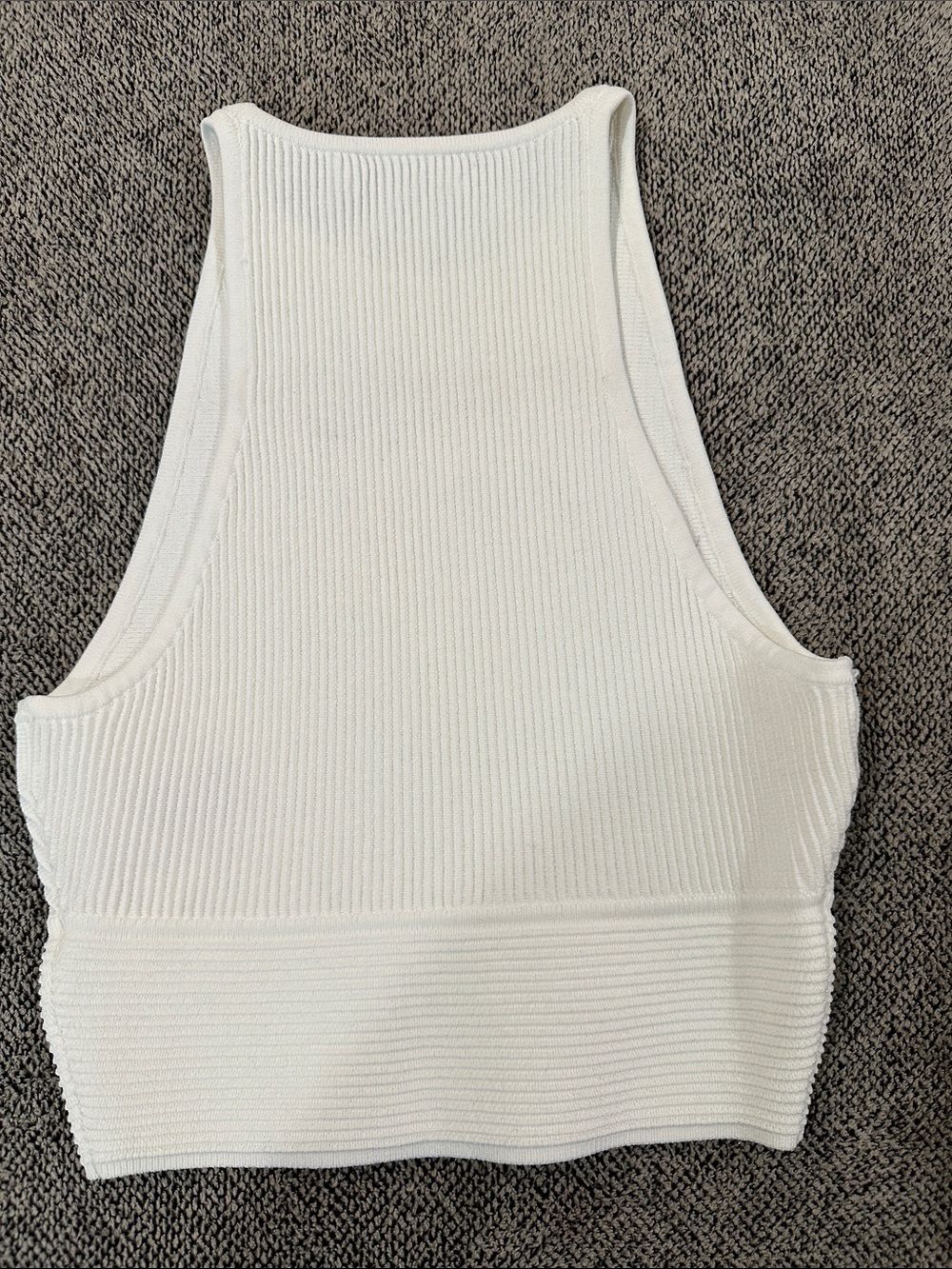 Babaton Ivory Ribbed High-Neck Tank - Picture 3 of 3